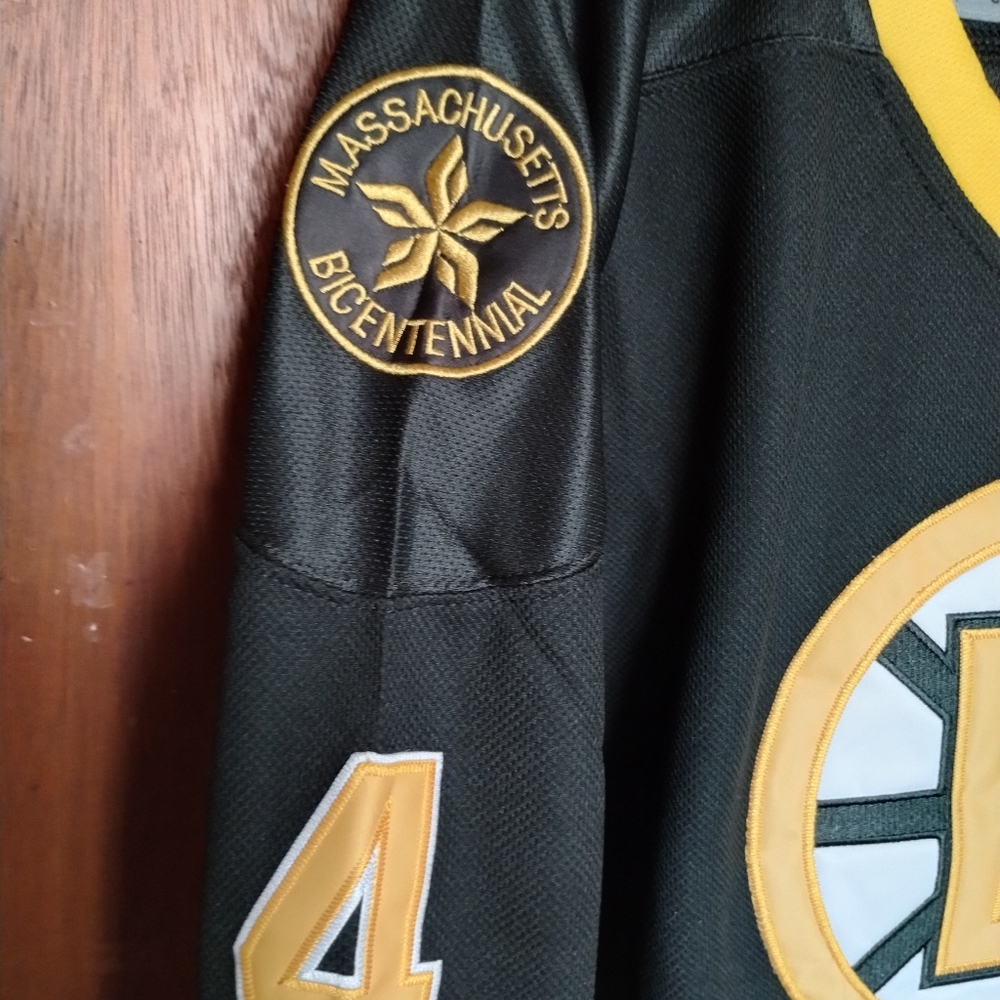 #4 BOBBY ORR BOSTON BRUINS jersey classic style never use (xL)(1xL) MVP 1976 - Picture 6 of 7